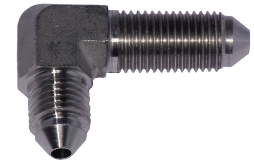 Jarruliitin l&auml;pivienti rosteri 90&deg; AN3 uros-uros 3/8"X24