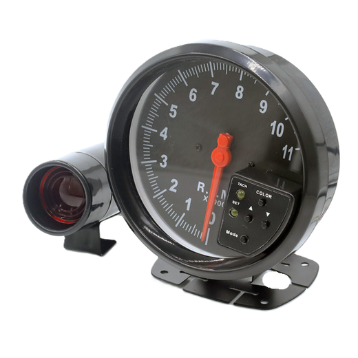 Isolla 125mm n&auml;yt&ouml;ll&auml; oleva kierroslukumittari 0-11 000 RMP , vaihtovalo ja summeri