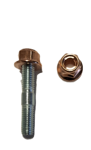 Pinnapultti lukkomutteri M8 kupari pinnoitteella pakosarjaan